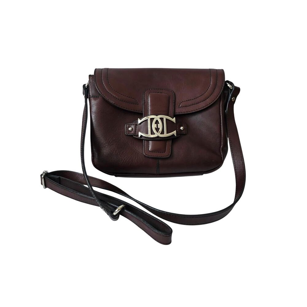 ETIENNE  AIGNER Cross Body bag. Adjustable Strap. Oxblood/Burgundy